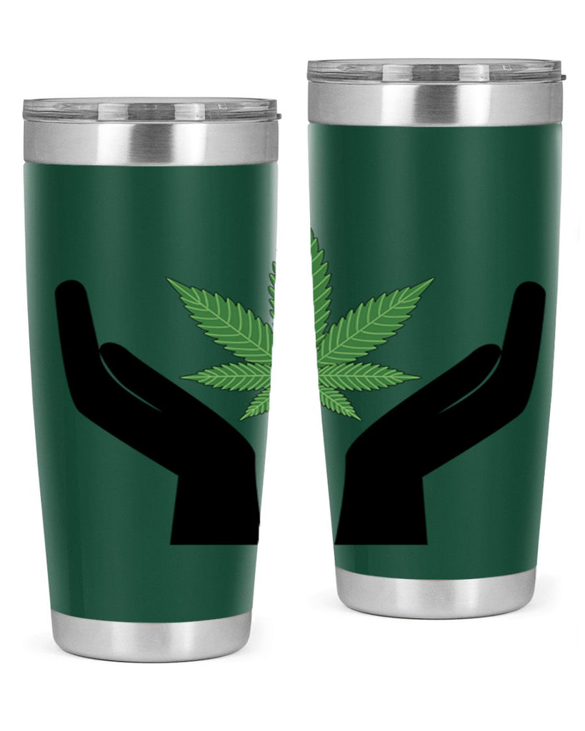 cannabis hands 44#- marijuana- Tumbler