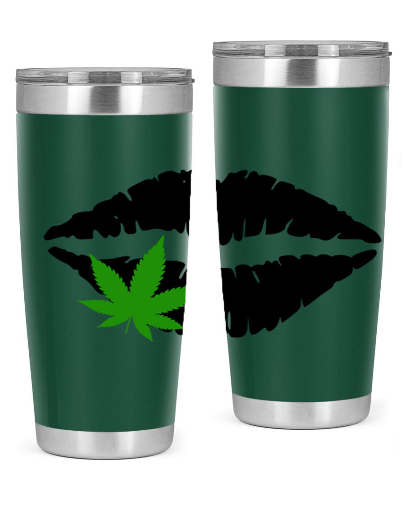 cannabis lips 47#- marijuana- Tumbler