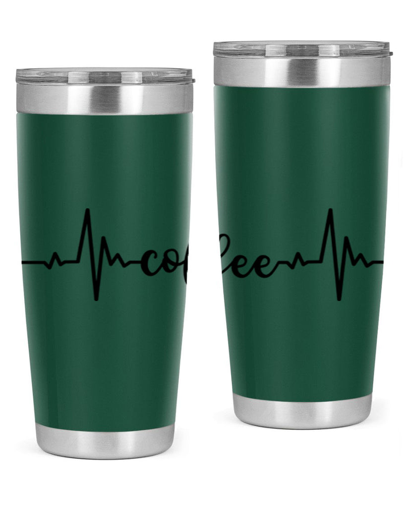 coffee heartbeat 246#- coffee- Tumbler