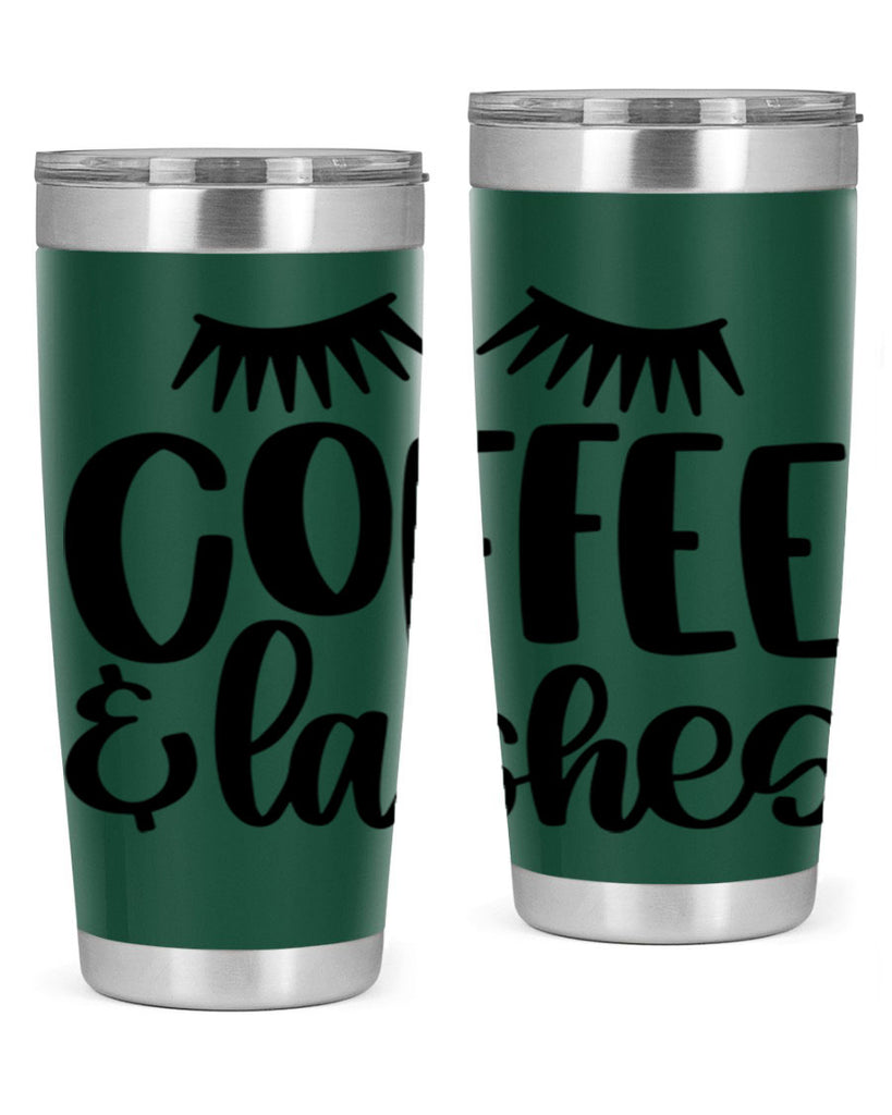 coffee lashes 177#- coffee- Tumbler