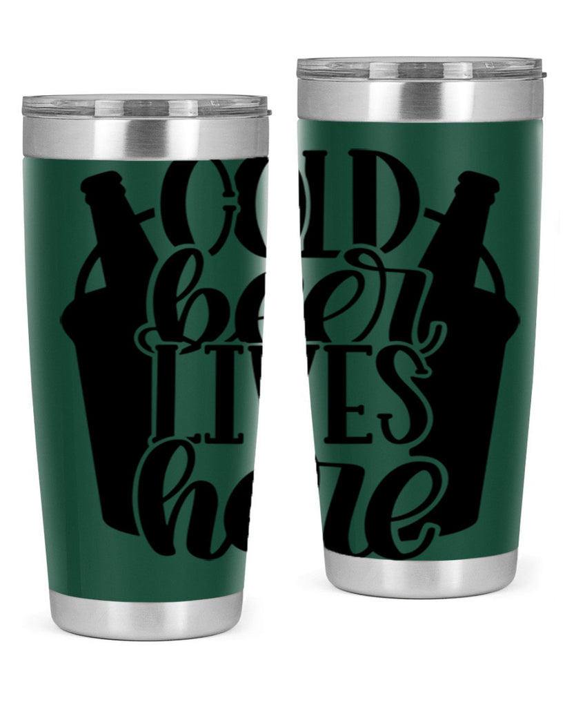 cold beer lives here 43#- beer- Tumbler