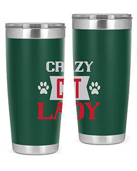 crazy cat lady Style 44#- cat- Tumbler