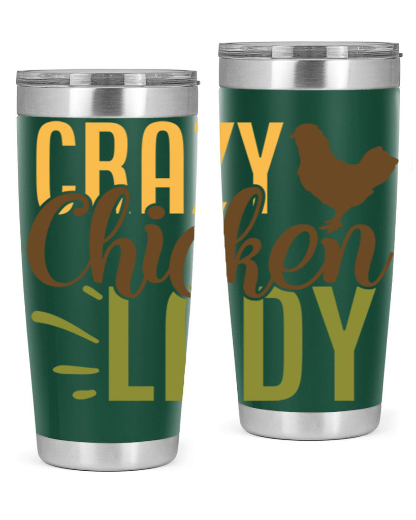 crazy chicken lady 18#- farming and gardening- Tumbler