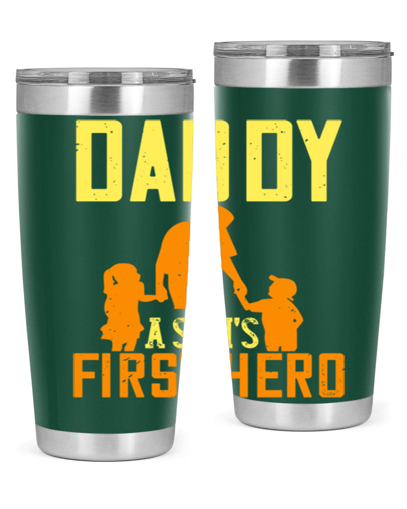 daddy a sons first hero 249#- fathers day- Tumbler