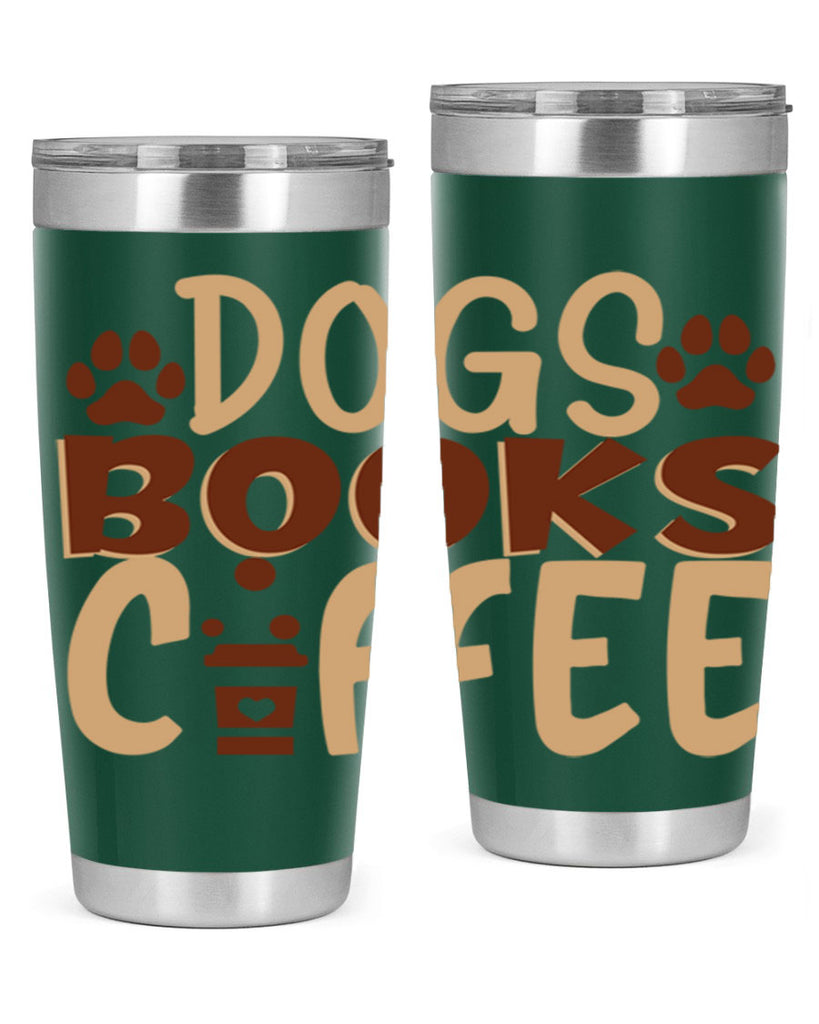 dogs books coffee 214#- coffee- Tumbler