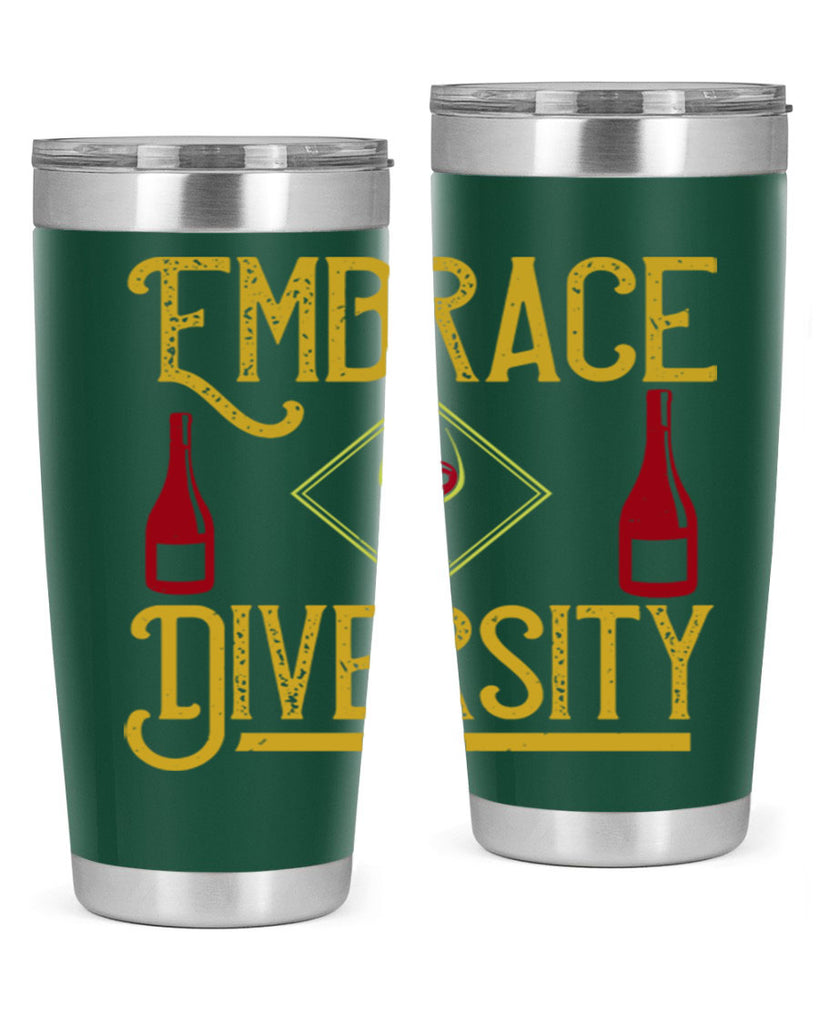 embrace diversity 218#- wine- Tumbler