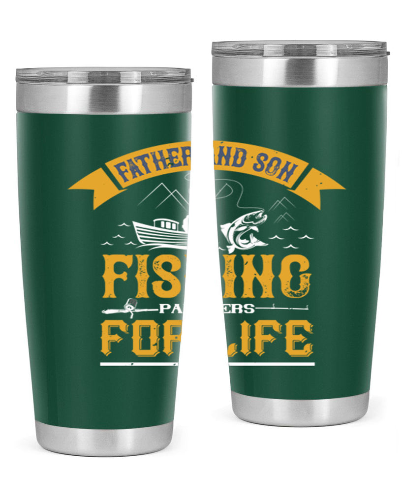 father and son fishing partners for life 158#- fishing- Tumbler