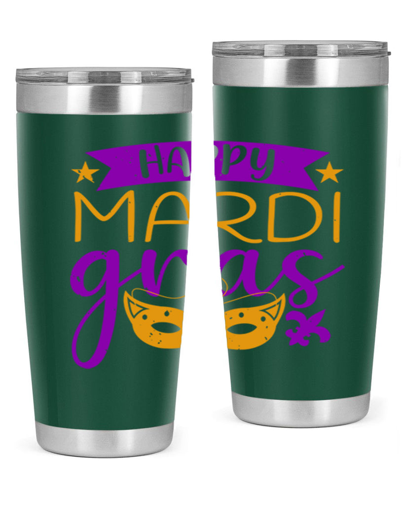 happy mardi gras 70#- mardi gras- Tumbler