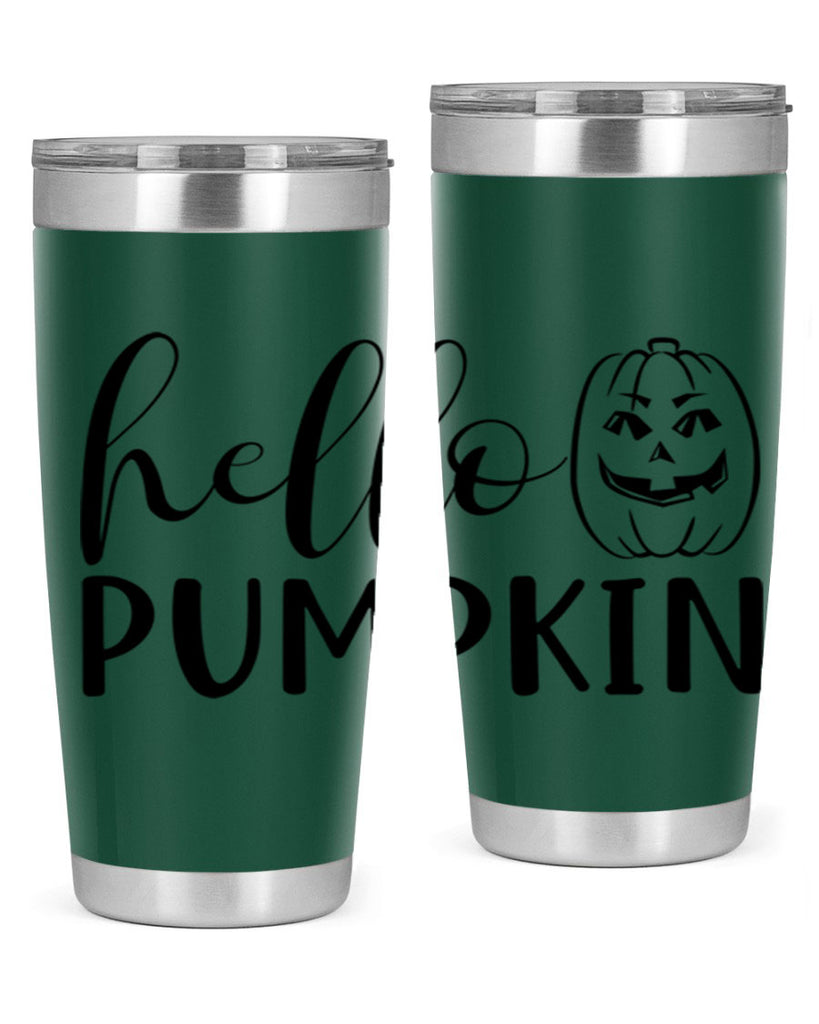 hello pumpkin 287#- fall- Tumbler