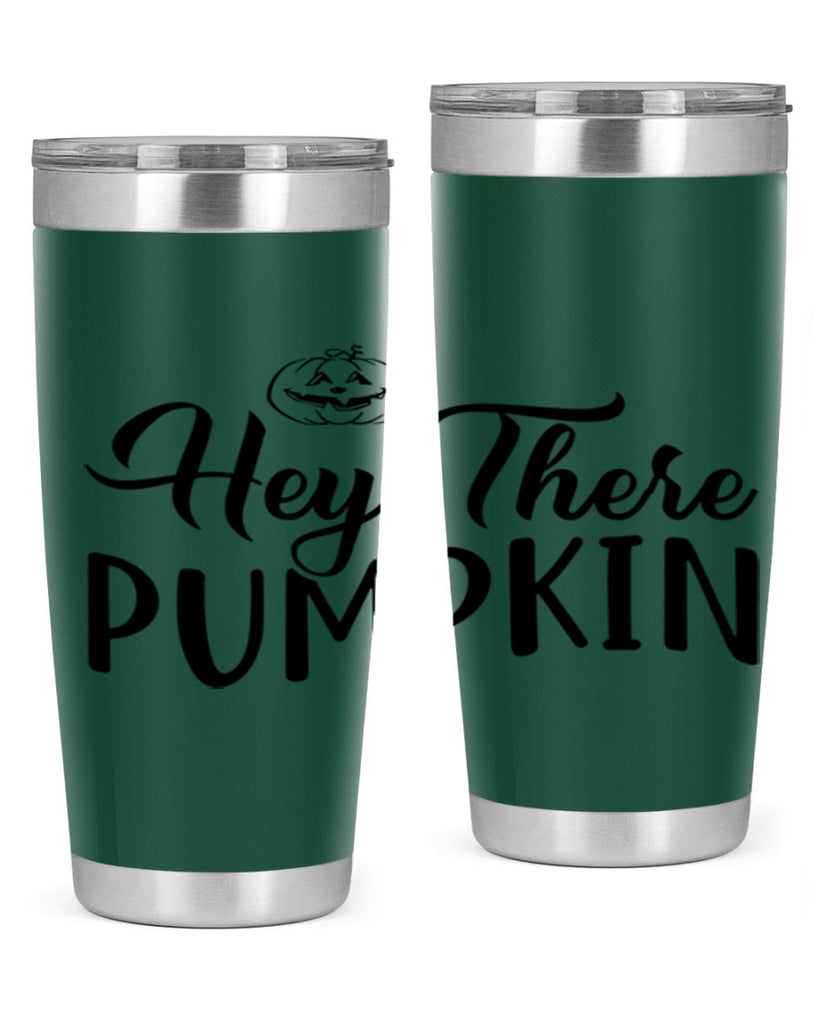 hey there pumpkin 303#- fall- Tumbler