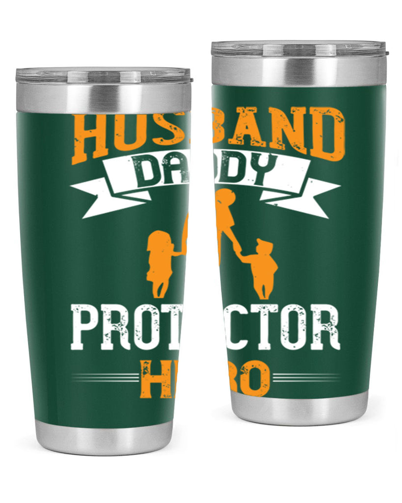 husband daddy protector hero 252#- fathers day- Tumbler