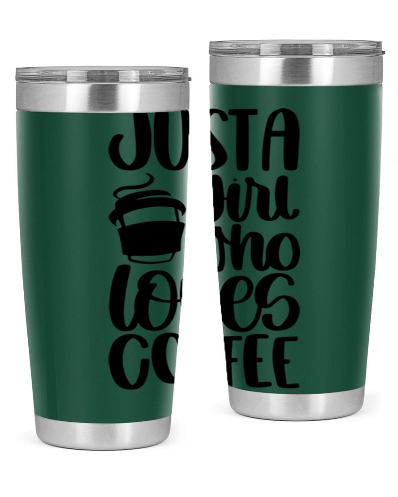 just a girl who loves coffee 86#- coffee- Tumbler