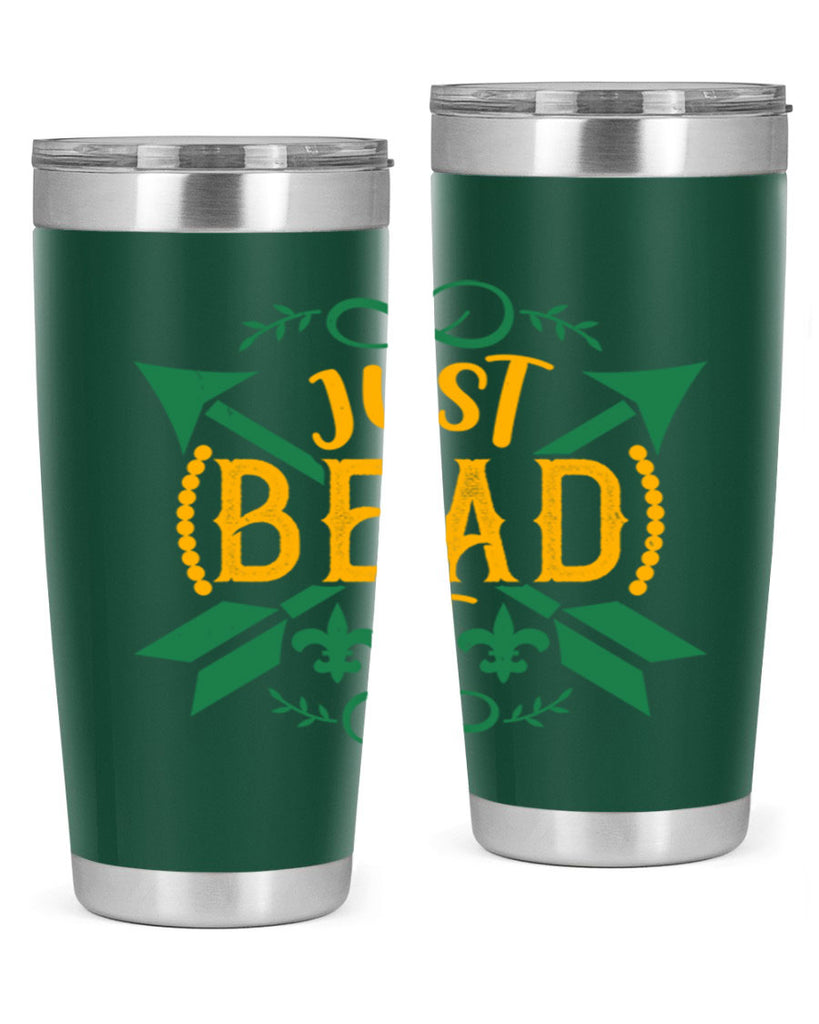 just bead it 56#- mardi gras- Tumbler