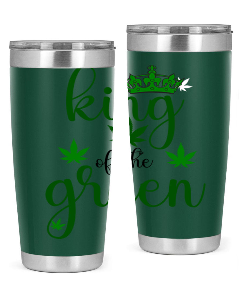 king of the green 177#- marijuana- Tumbler