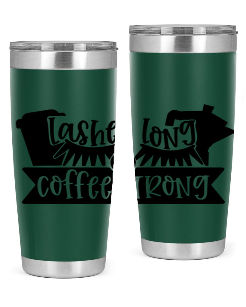 lashes long coffee strong 82#- coffee- Tumbler