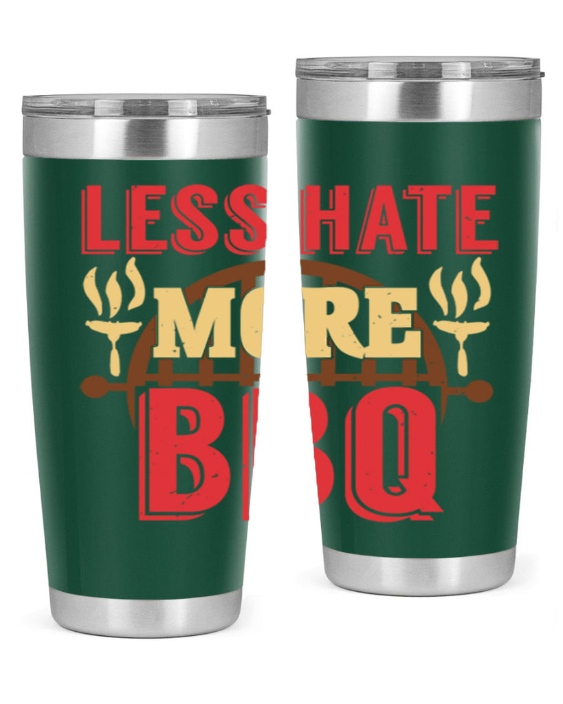 less hate more bbq 26#- bbq- Tumbler