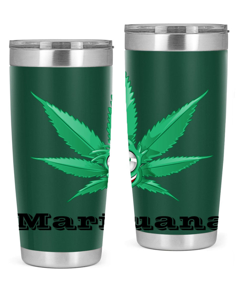 marijuana happy face 199#- marijuana- Tumbler