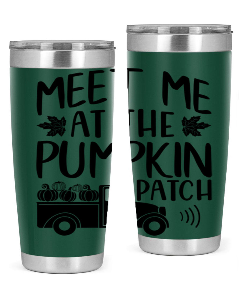 meet me at the pumpkin patch 423#- fall- Tumbler