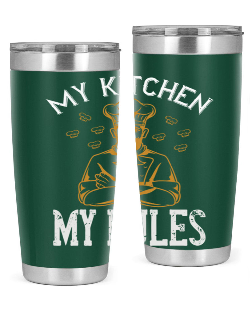 my kitchen my rules 15#- cooking- Tumbler