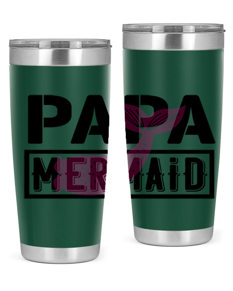 papa mermaid 533#- mermaid- Tumbler