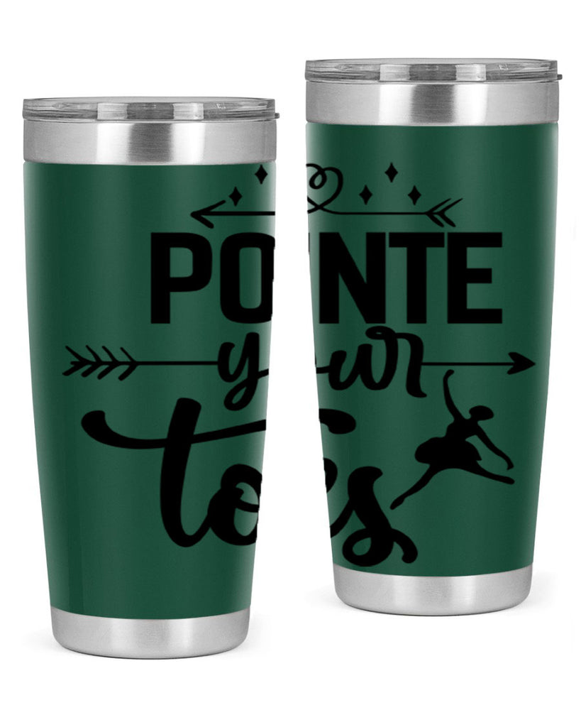 pointe your toes 72#- ballet- Tumbler