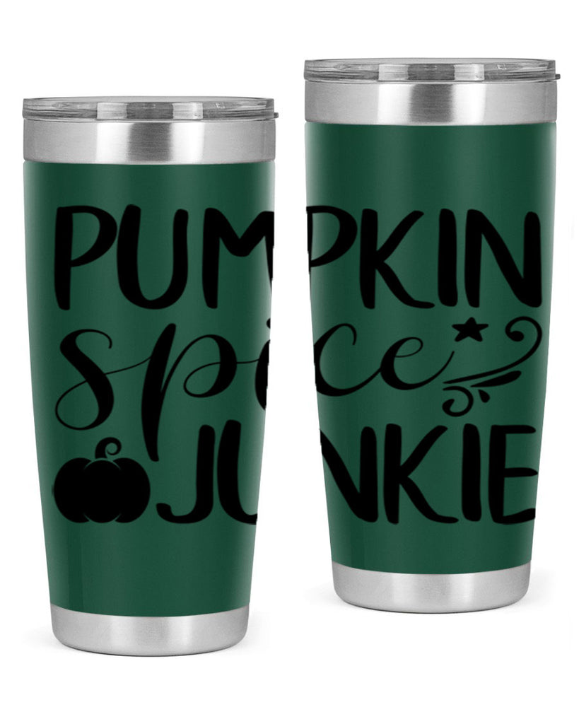 pumpkin spice junkie 548#- fall- Tumbler