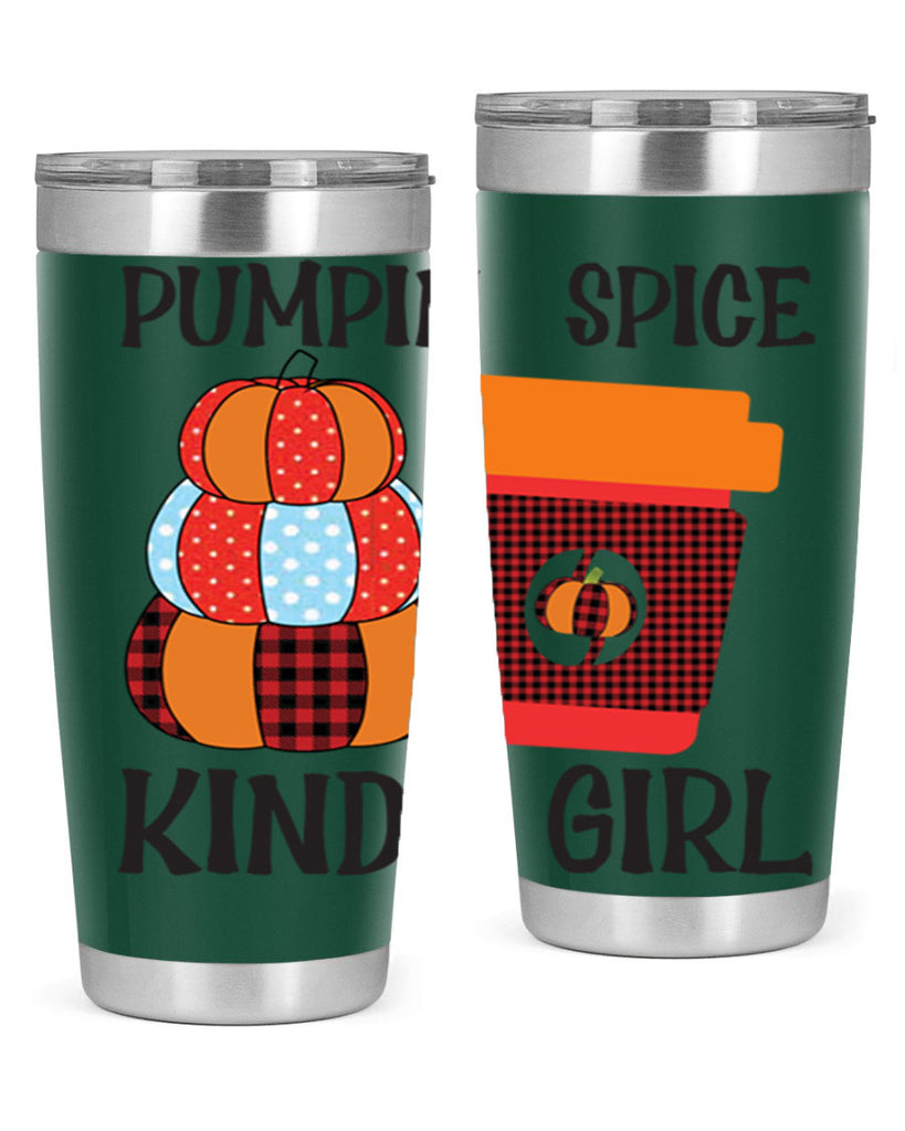 pumpkin spice kinda girl 551#- fall- Tumbler