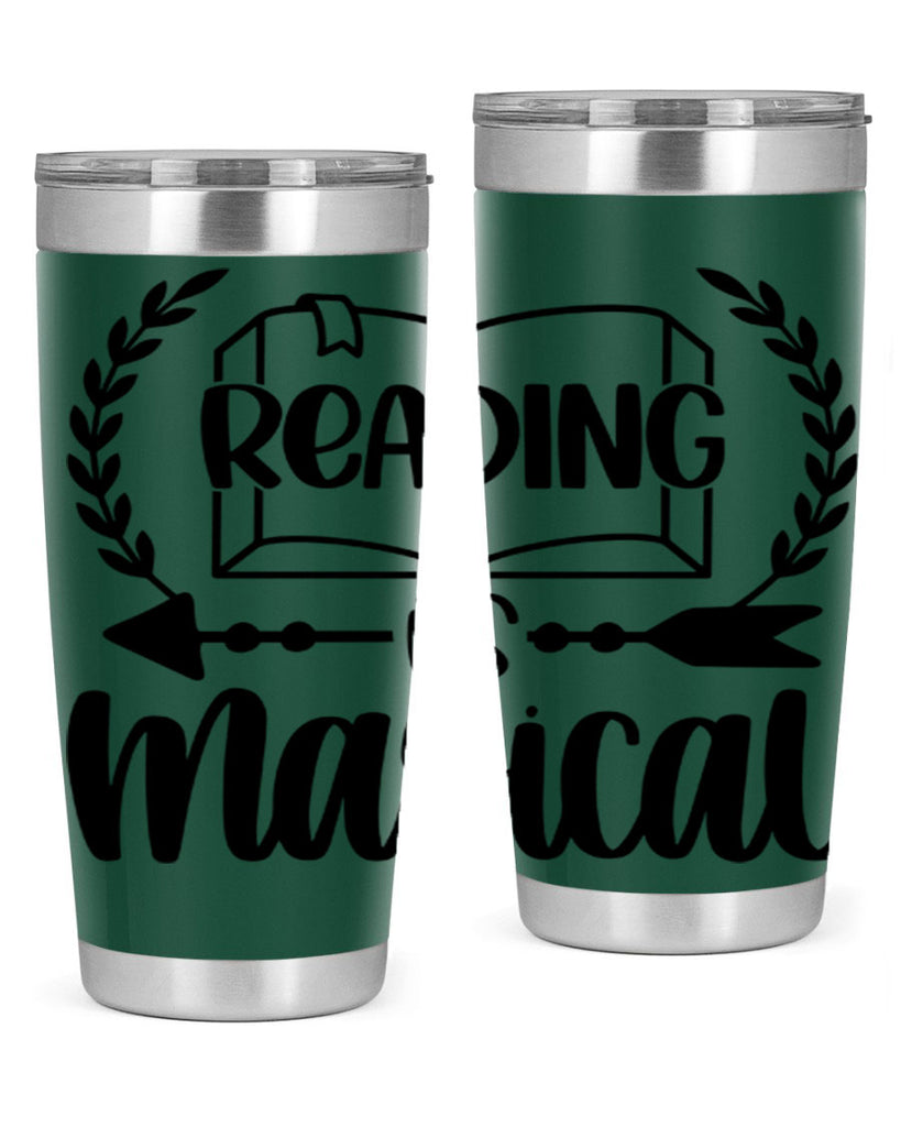 reading is magical 30#- reading- Tumbler