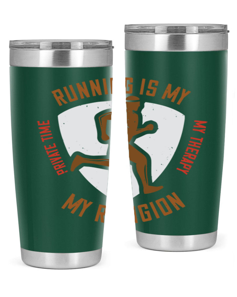 running is my private time my therapy my religion 21#- running- Tumbler