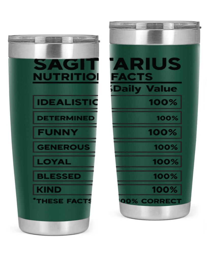 sagittarius Nutrition Facts 400#- zodiac- Tumbler