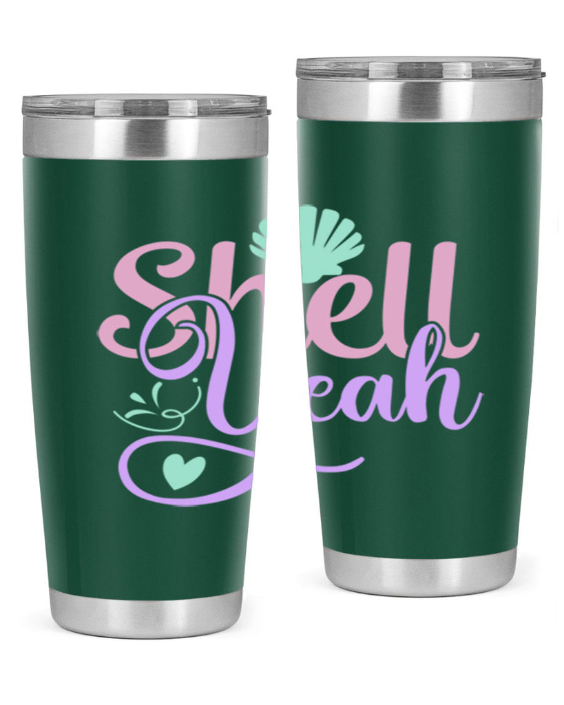 shell yeah 7#- mermaid- Tumbler