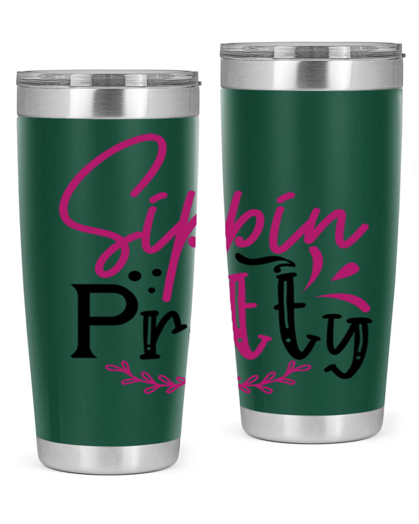 sippin pretty 161#- wine- Tumbler