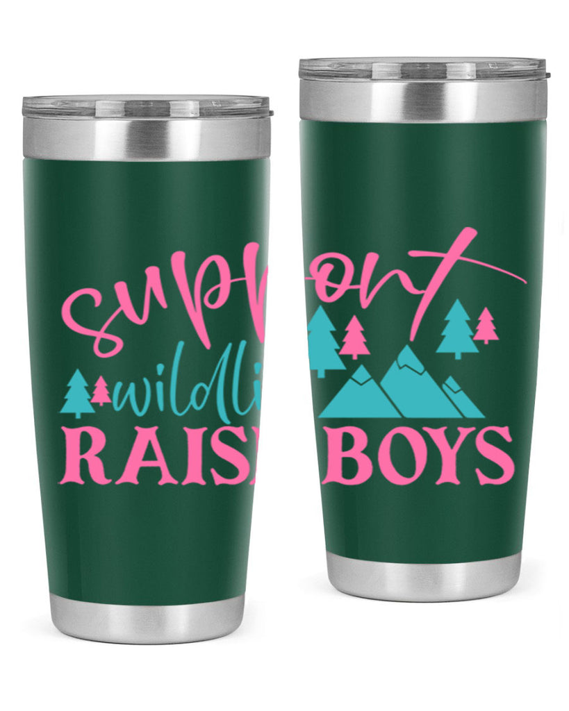 support wildlife raise boys 300#- mom- Tumbler