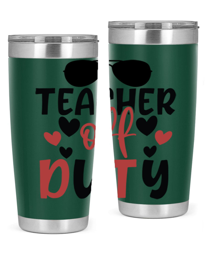 teacher off duty Style 141#- teacher- tumbler