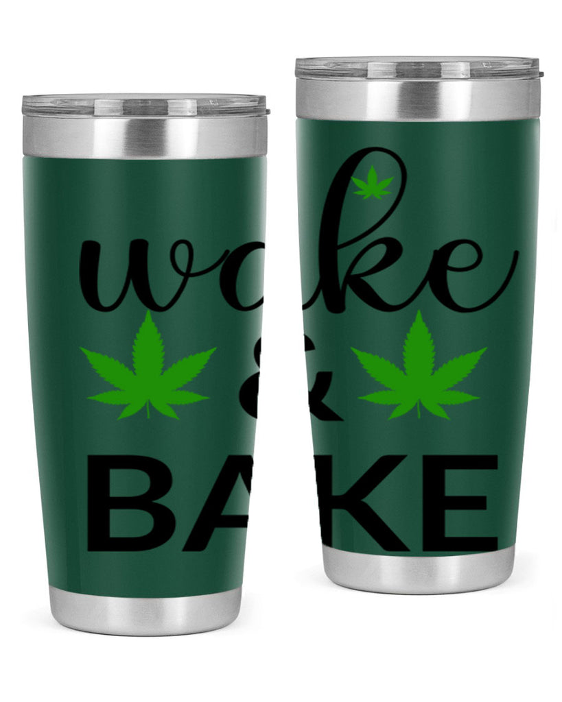 wake and bake 272#- marijuana- Tumbler