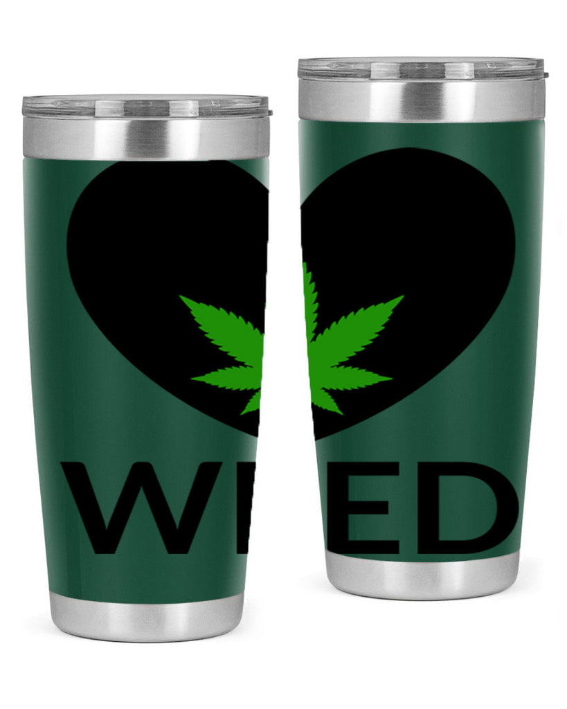 weed cannabis 284#- marijuana- Tumbler