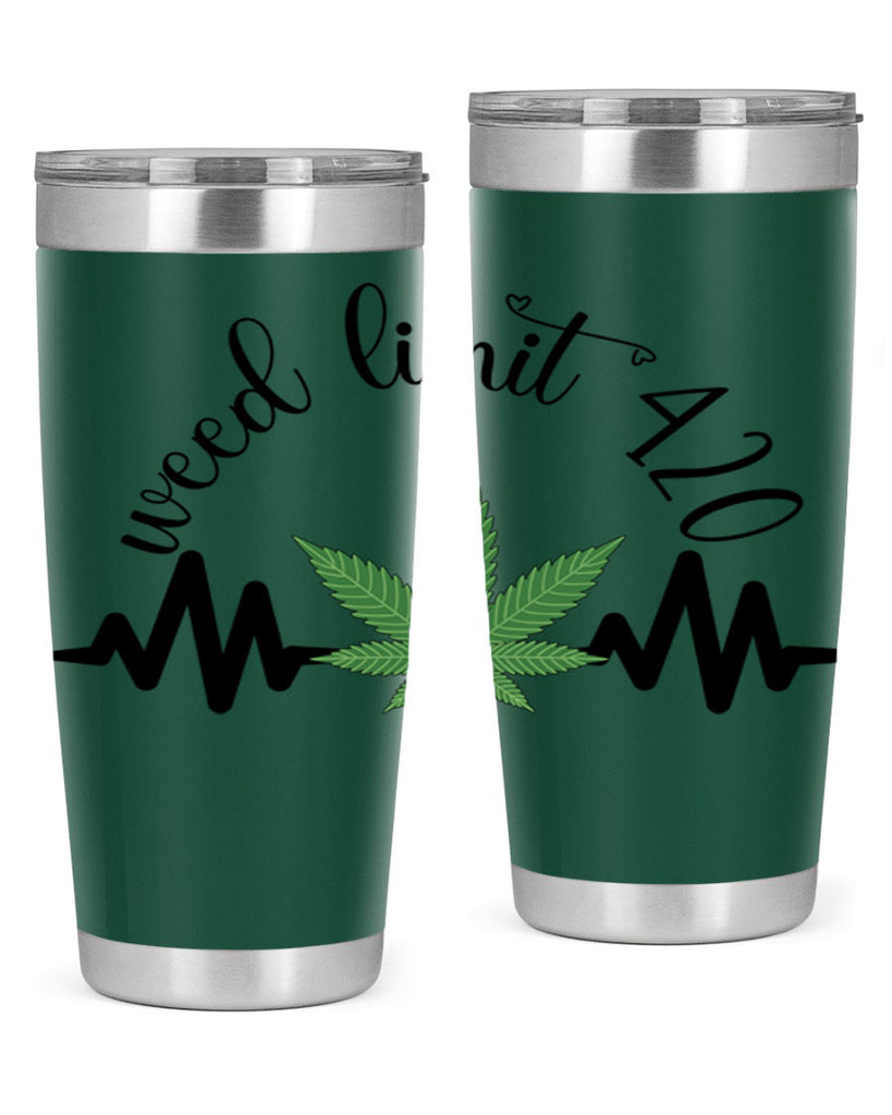 weed limit 420 cannabis heartbeat 292#- marijuana- Tumbler