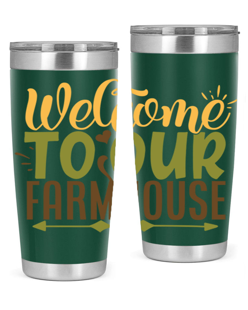 welcome to our farmhouse 2#- farming and gardening- Tumbler