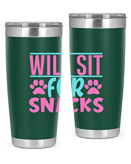 will sit for snacks Style 57#- dog- Tumbler