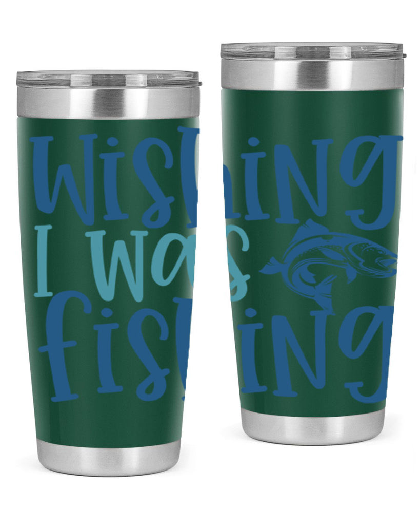 wishing i was fishing 191#- fishing- Tumbler