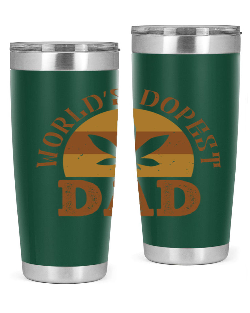 world’s dopest dad 137#- fathers day- Tumbler