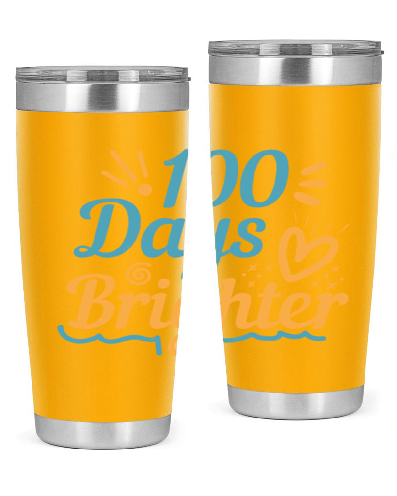 1 days brighter 16#- 100 days of school- Tumbler