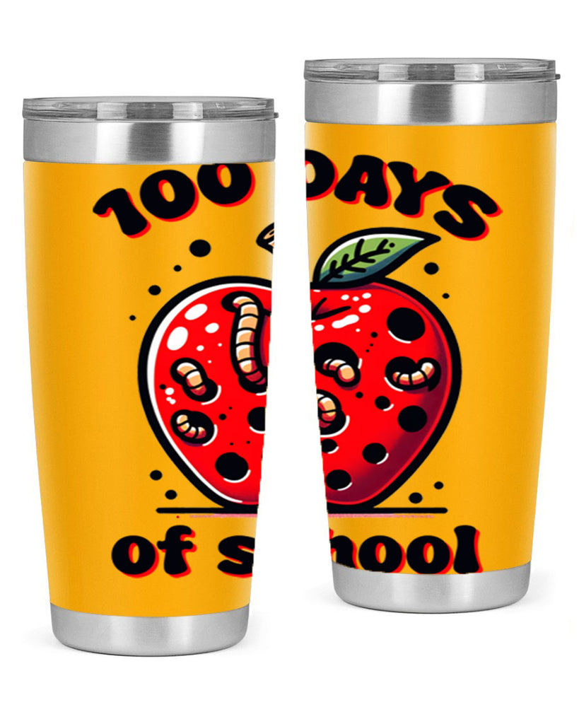 100 Days of School Apple 31#- 100 days of school- Tumbler