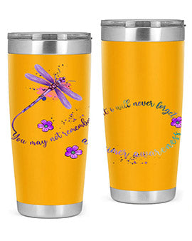 Alzheimer Awareness Dragonfly Remember 1#- alzheimers- Tumbler