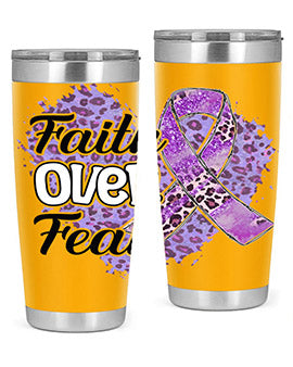 AlzheimerS Awareness Faith Over Fear 13#- alzheimers- Tumbler