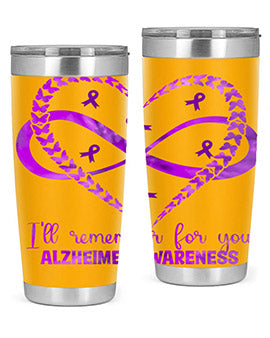 AlzheimerS Awareness Heart Infinity 14#- alzheimers- Tumbler