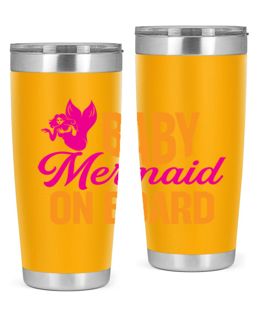 Baby Mermaid On Board 22#- mermaid- Tumbler