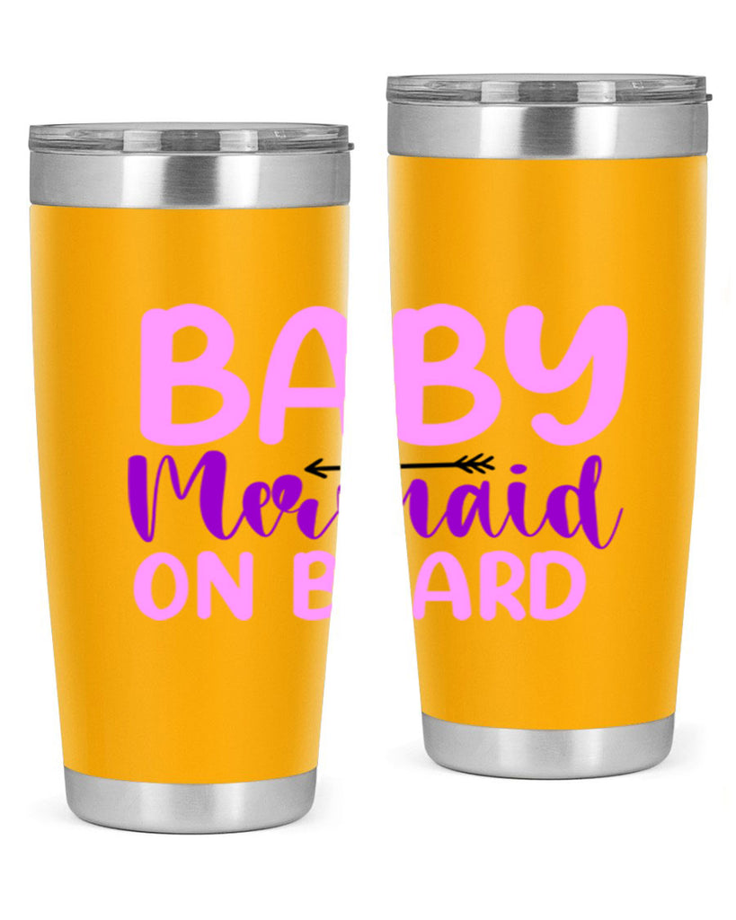 Baby Mermaid On Board 23#- mermaid- Tumbler