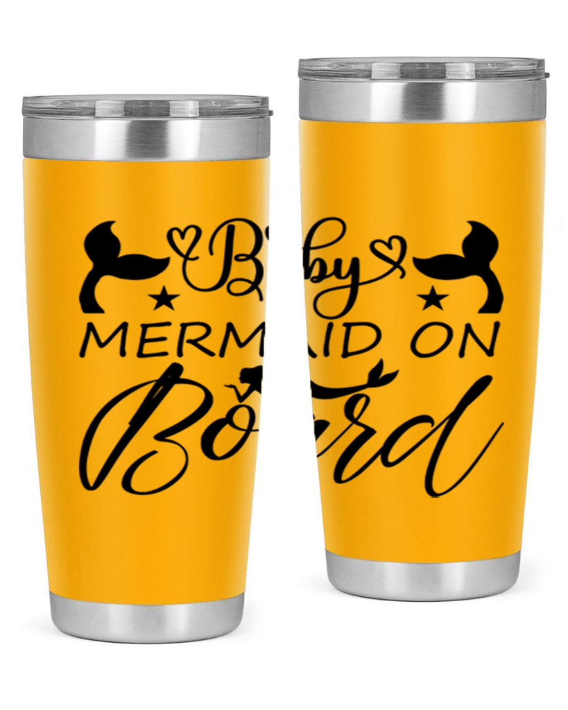 Baby mermaid on board 31#- mermaid- Tumbler