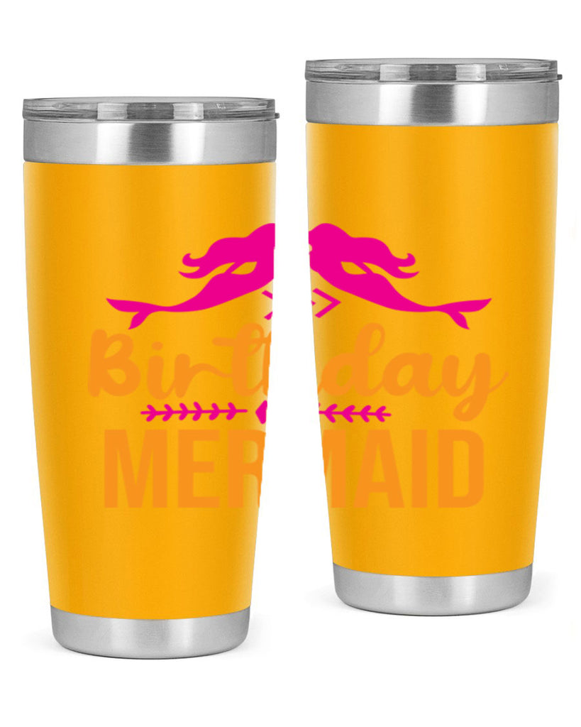 Birthday Mermaid 69#- mermaid- Tumbler